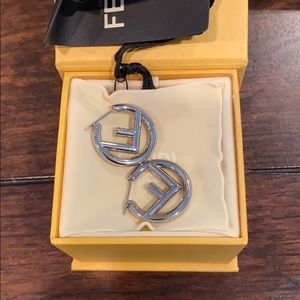 F is for Fendi hoop earrings